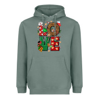 Sage Love Nurse Christmas Heavyweight Hoodie - NancyCooperArtShop