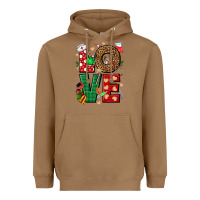 Toasted Coconut Love Nurse Christmas Heavyweight Hoodie - NancyCooperArtShop