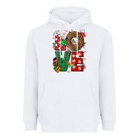 White Love Nurse Christmas Heavyweight Hoodie - NancyCooperArtShop