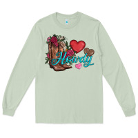 Matcha valentines day howdy and boots Long Sleeve Tee - AdoDesignShop