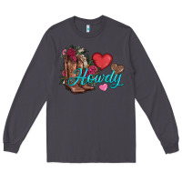 Smoke valentines day howdy and boots Long Sleeve Tee - AdoDesignShop