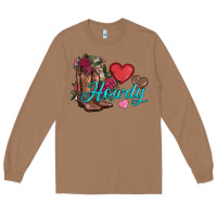 Toasted Coconut valentines day howdy and boots Long Sleeve Tee - AdoDesignShop