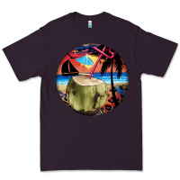 Plum coconut drink colorful leopard Premium Tee - BarkalooDesign