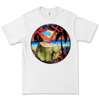 White coconut drink colorful leopard Premium Tee - BarkalooDesign