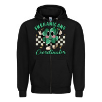 Black shenanigans coordinator Zipper Hoodie - MaliasSmallBusiness