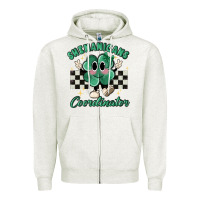 Oatmeal Heather shenanigans coordinator Zipper Hoodie - MaliasSmallBusiness