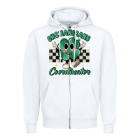 White shenanigans coordinator Zipper Hoodie - MaliasSmallBusiness
