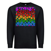 Black Pride lgbtq flowers seamless pattern Premium Sweatshirt - BundleAndBundleShop