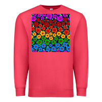 Cardinal Pride lgbtq flowers seamless pattern Premium Sweatshirt - BundleAndBundleShop