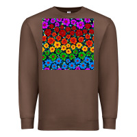Chestnut Pride lgbtq flowers seamless pattern Premium Sweatshirt - BundleAndBundleShop