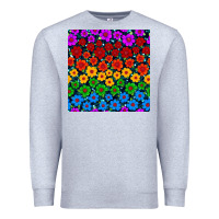 Heather Grey Pride lgbtq flowers seamless pattern Premium Sweatshirt - BundleAndBundleShop