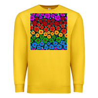 Lemon Pride lgbtq flowers seamless pattern Premium Sweatshirt - BundleAndBundleShop