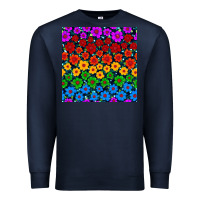 Navy Pride lgbtq flowers seamless pattern Premium Sweatshirt - BundleAndBundleShop