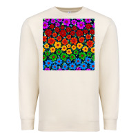 Sandshell Pride lgbtq flowers seamless pattern Premium Sweatshirt - BundleAndBundleShop