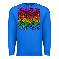 True Royal Pride lgbtq flowers seamless pattern Premium Sweatshirt - BundleAndBundleShop