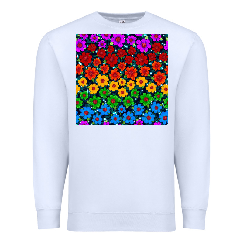 Pride Lgbtq Flowers Seamless Pattern Premium Sweatshirt by BundleAndBundleShop | Teevron