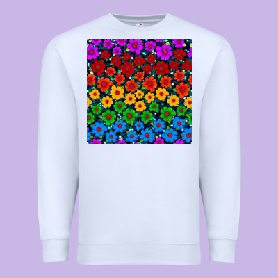 Pride Lgbtq Flowers Seamless Pattern Premium Sweatshirt Designed By Bundleandbundleshop