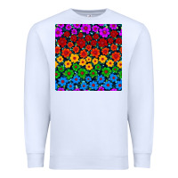 White Pride lgbtq flowers seamless pattern Premium Sweatshirt - BundleAndBundleShop