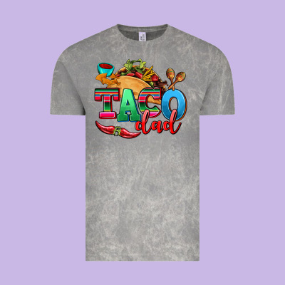 Taco Dad Vintage Tee Designed By Adodesignshop