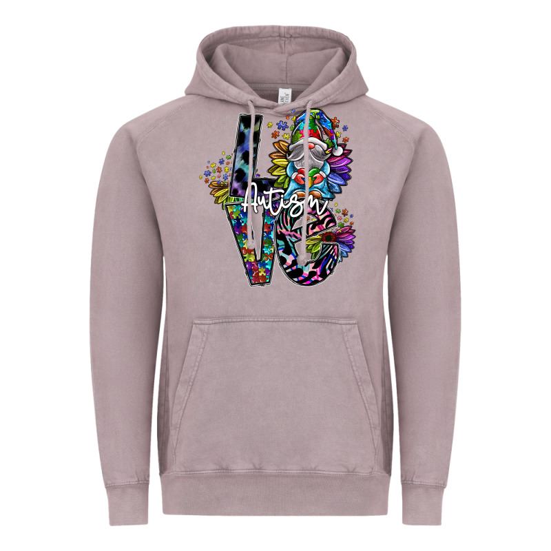 Love Autism Vintage Hoodie by SublimationCraftShop | Teevron