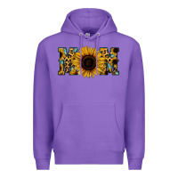 Purple Leopard Sunflower Gemstone Mom Premium Hoodie - Bettercallsaul