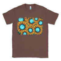 Chestnut sunflower gemstone background Classic Tee - JahusDesignShop