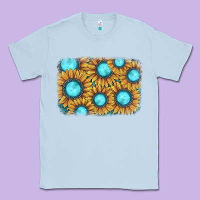 Sunflower Gemstone Background Classic Tee Designed By Jahusdesignshop
