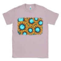 Lilac sunflower gemstone background Classic Tee - JahusDesignShop