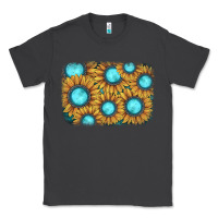 Smoke sunflower gemstone background Classic Tee - JahusDesignShop