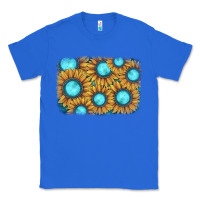 True Royal sunflower gemstone background Classic Tee - JahusDesignShop