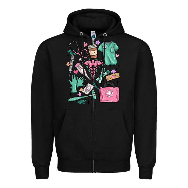 Can't Talk Right Now Doing Medical Assistant Stuff Zipper Hoodie by MaliasSmallBusiness | Teevron