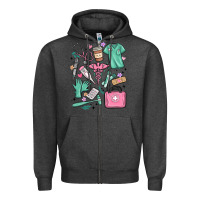Charcoal Heather can't talk right now doing medical assistant stuff Zipper Hoodie - MaliasSmallBusiness