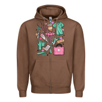 Chestnut can't talk right now doing medical assistant stuff Zipper Hoodie - MaliasSmallBusiness