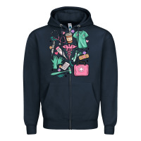 Navy can't talk right now doing medical assistant stuff Zipper Hoodie - MaliasSmallBusiness