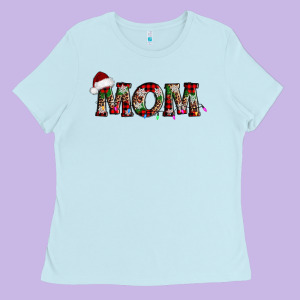 Christmas Mom Ladies Tee Designed By Adodesignshop