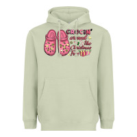 Matcha Pink Christmas crocin' around the Christmas tree Heavyweight Hoodie - NancyCooperArtShop