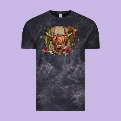 Cow Vintage Tee Designed By Jahusdesignshop