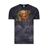 Cloud Black cow Vintage Tee - JahusDesignShop
