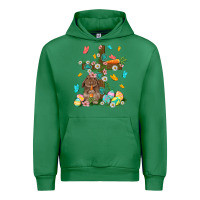 Emerald Western Rabbit with Cross Easter Day Urban Hoodie - HowdyJamesFarm