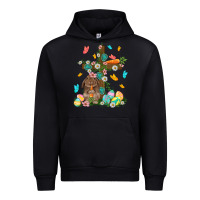 Foreset Green Western Rabbit with Cross Easter Day Urban Hoodie - HowdyJamesFarm
