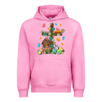Fuchsia Pink Western Rabbit with Cross Easter Day Urban Hoodie - HowdyJamesFarm