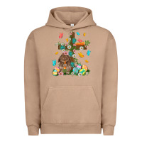 Pigment Burro Western Rabbit with Cross Easter Day Urban Hoodie - HowdyJamesFarm
