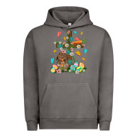 Pigment Tornado Western Rabbit with Cross Easter Day Urban Hoodie - HowdyJamesFarm