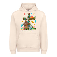 Sandshell Western Rabbit with Cross Easter Day Urban Hoodie - HowdyJamesFarm