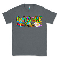 Charcoal Heather daycare teacher Classic Tee - CowhideDigitalArt