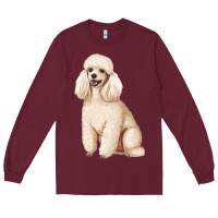 Burgundy standart poodle Long Sleeve Tee - Artiststas