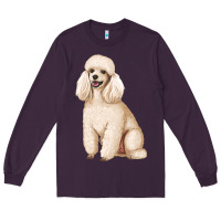 Plum standart poodle Long Sleeve Tee - Artiststas