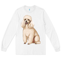 White standart poodle Long Sleeve Tee - Artiststas