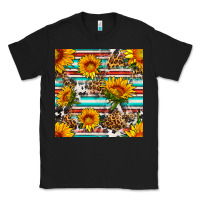 Black serape leopard seamless pattern Classic Tee - BundleAndBundleShop