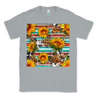 Heather Grey serape leopard seamless pattern Classic Tee - BundleAndBundleShop